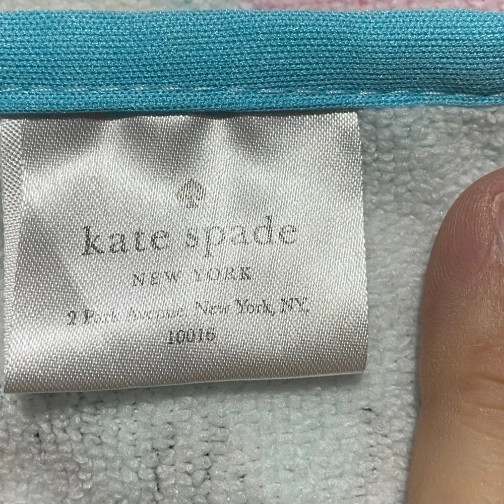 Kate Spade New York Tropical Fish Beach Towel Blue Multi Color Plush Polyester